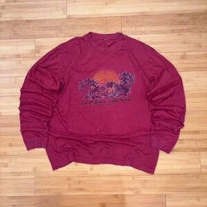 Vintage Topsail Island North Carolina Long Sleeve Graphic Shirt XL